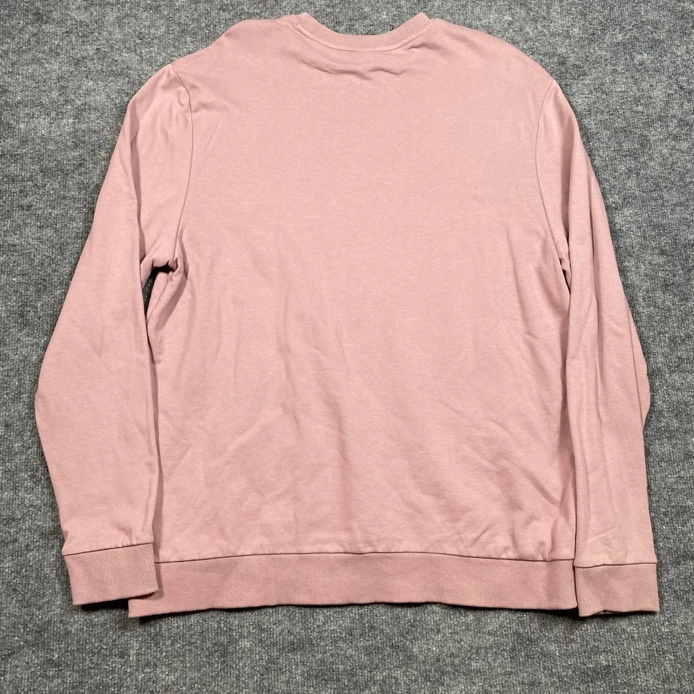 Oakley Mens XL Regular Fit Crewneck Sweatshirt Pink Embroidered Logo Long Sleeve